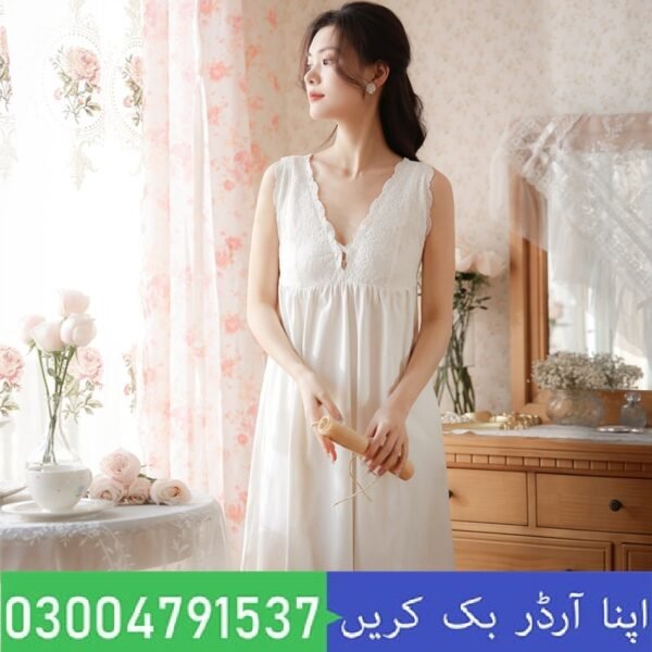 Fairy-White-Cotton-Night-Dress-Women-Summer-Sleeveless-Sexy-Nighty-Embroidery-Lace-Trim-Nightdress-Princess-Sleepwear